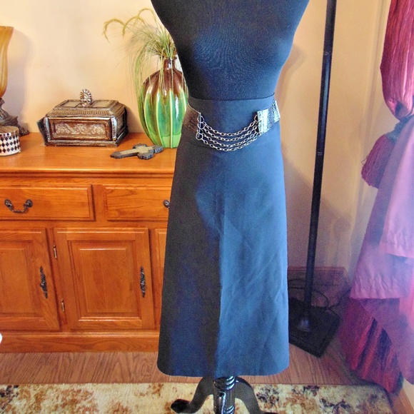 Dresses & Skirts - Black high waisted belted Pencil Skirt suit